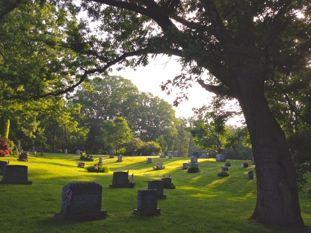 A Quiet Passion : cemetery scenes