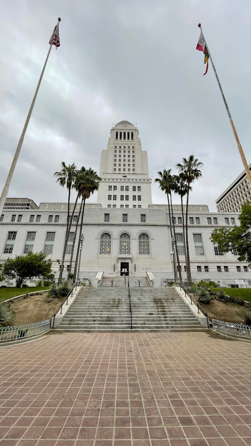 Amazon Women on the Moon : Los Angeles City Hall for the Van Goughs must go