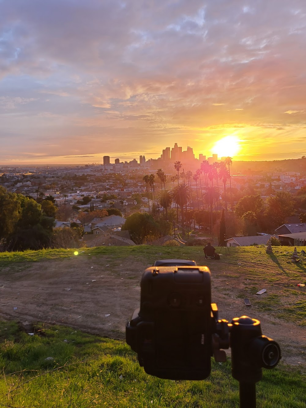 Aporia : Nightime hilltop hike and view of Los Angeles.