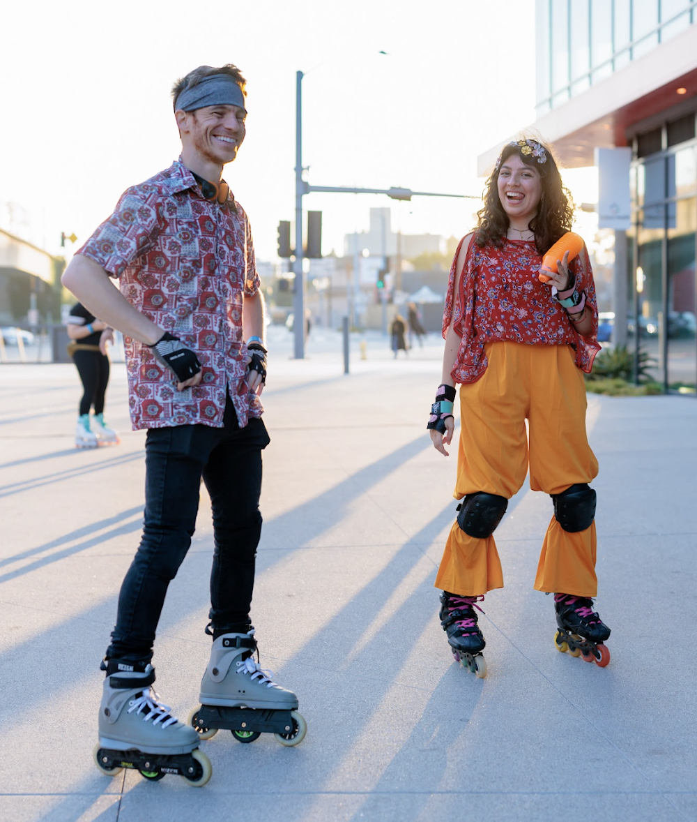 Beware! The Blob : ice skating rink scenes