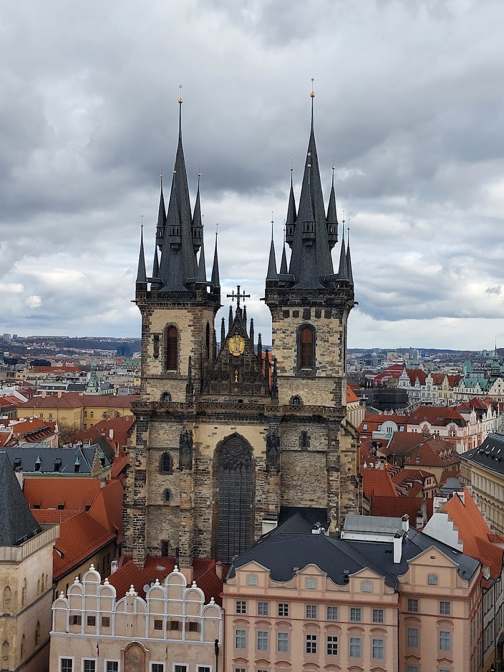 Czechoslovakia on Parade : 14th Century church famous for its spires and turrets.