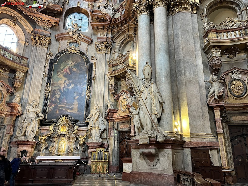 Czechoslovakia on Parade : Example of the Baroque style architecture of the many churches in Prague.