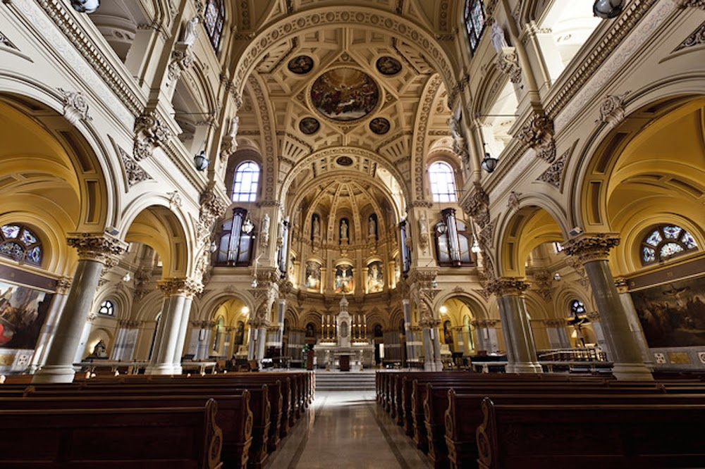 Day of the Fight : Church where Walter Cartier and his brother, Vincent, attend morning mass