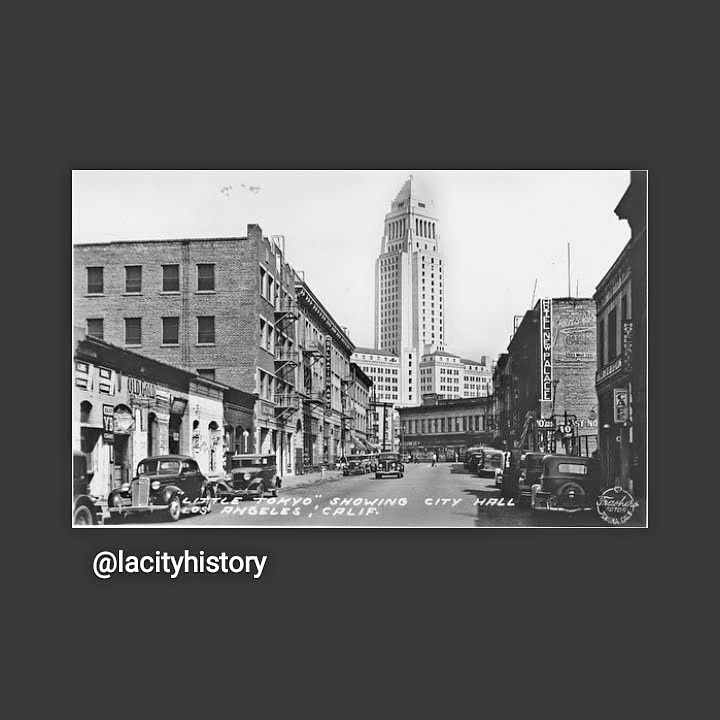 Lost Angels : Opening credits scene, looking south onto Downtown Los Angeles.