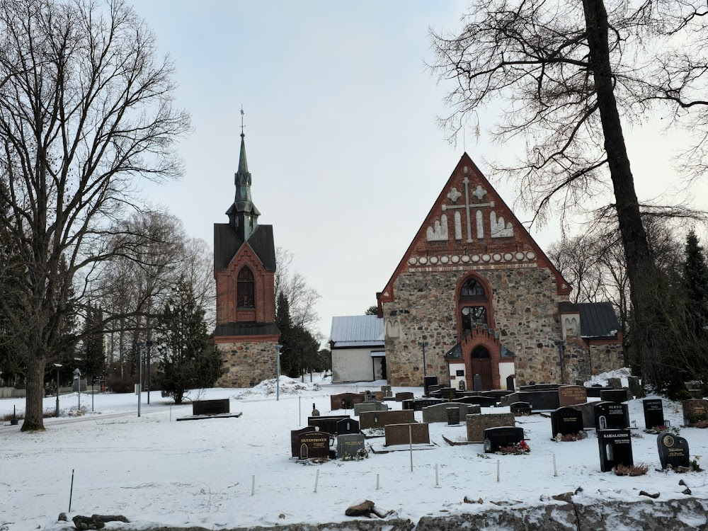 Huomenna : church interiors and cemetery