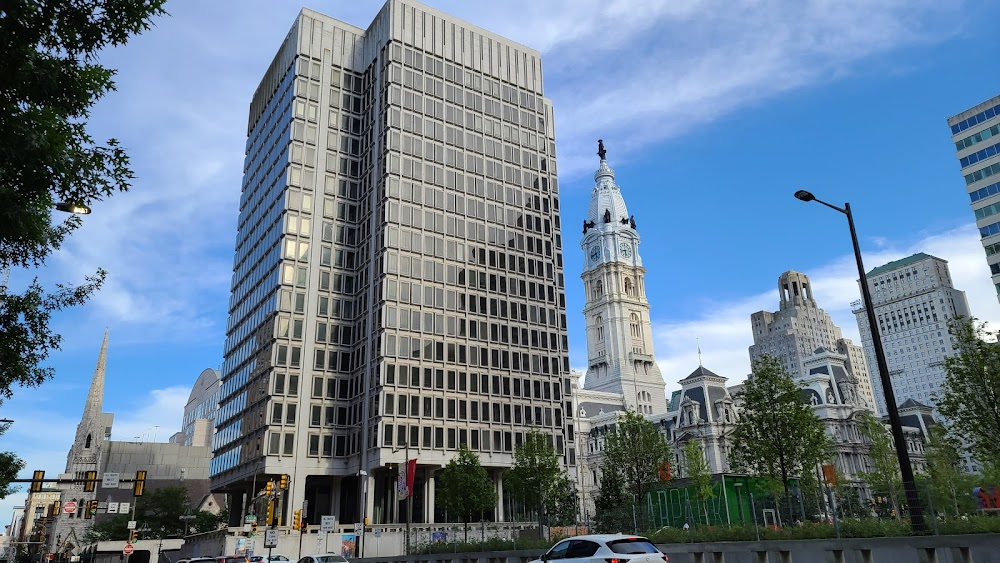 The Burglar : Philadelphia City Hall - clock tower shown