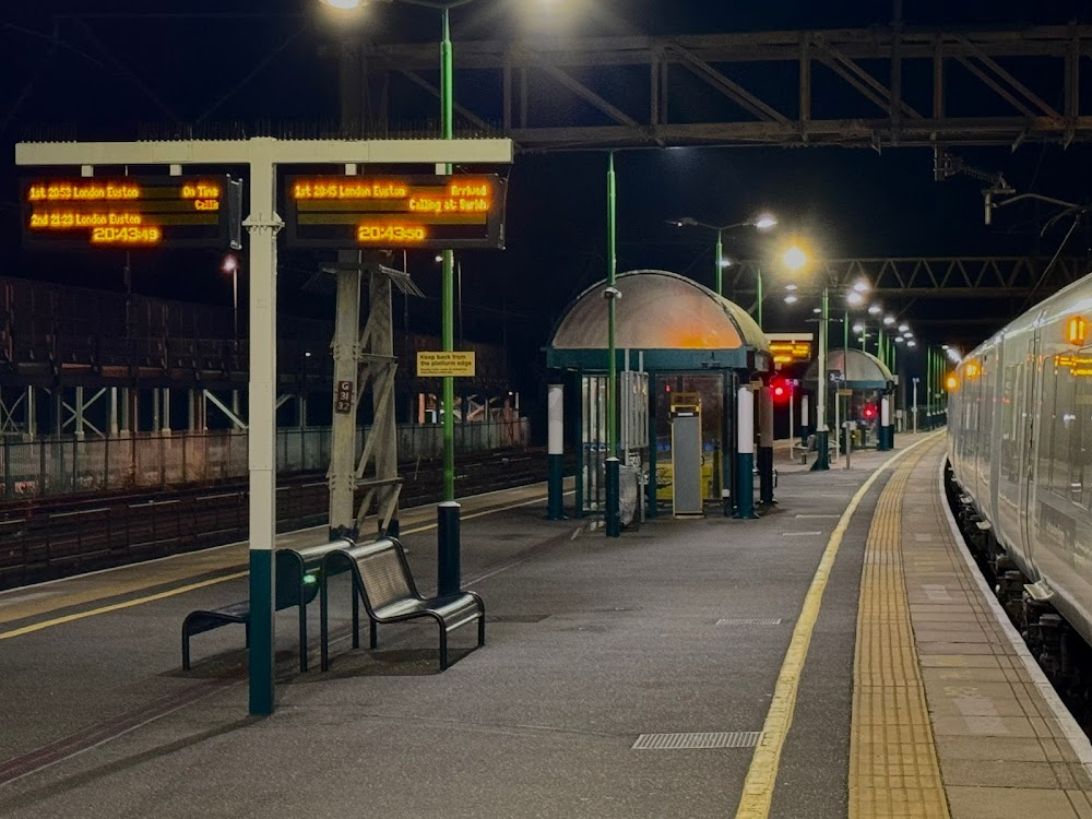 From Beyond the Grave : train goes through station at speed - 2nd segment