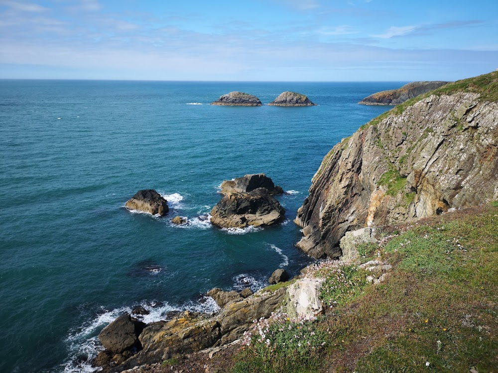 Fury at Smugglers' Bay : Penparc, St Nicholas, Pembrokeshire, Wales, UK