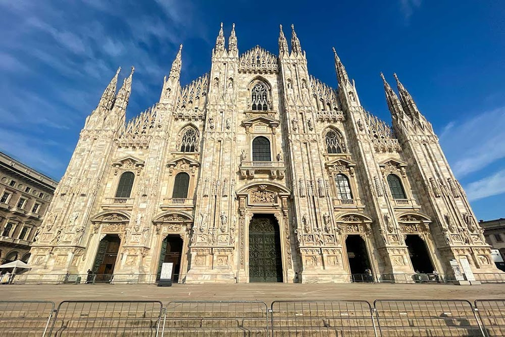 Milan, place du Dôme : 