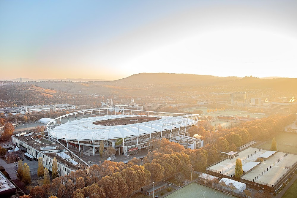 Judith Therpauve : soccer match in old stadium, now refurbished