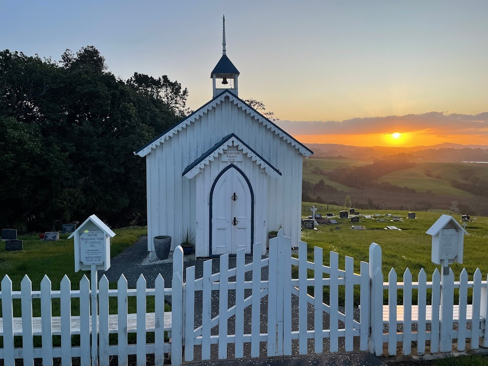 Mahana : exterior of church for wedding