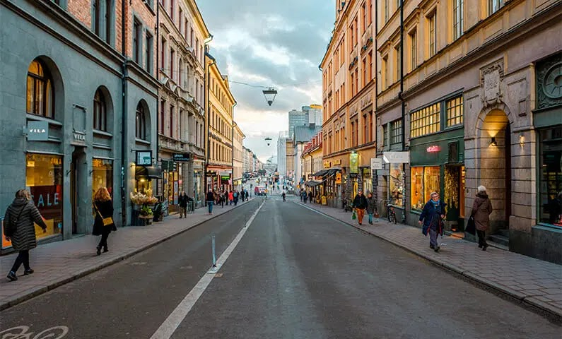 Flickan som lekte med elden : Office of the 'Millennium' newspaper