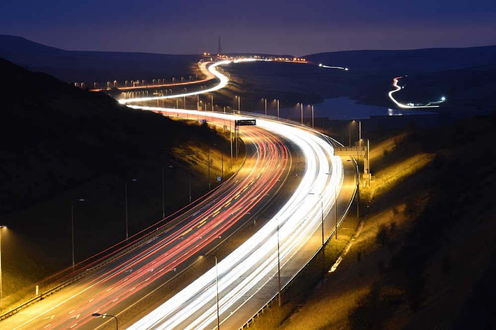 Mum : bridge across the M62 Motorway