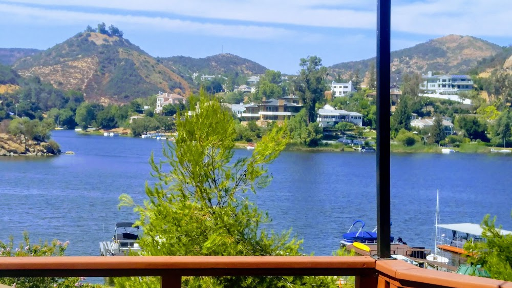 Nancy Drew... Trouble Shooter : Boat Ramp shots with Lake Sherwood Drive across Lake