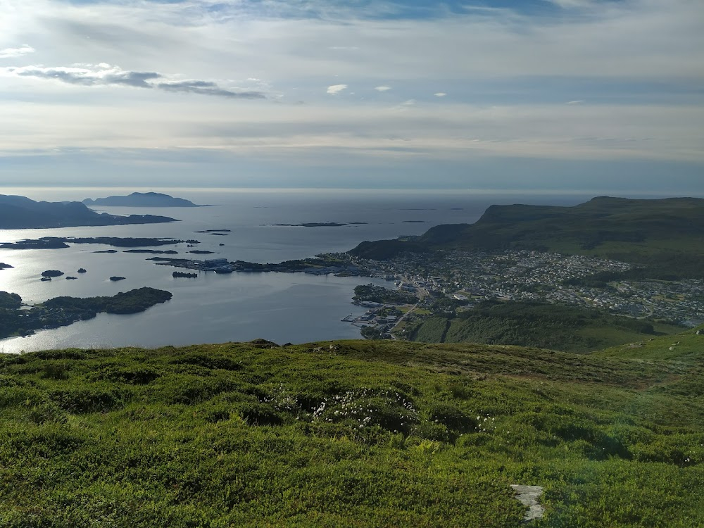 Natt fjøre : Sceneries and particularly bay area in Ålesund