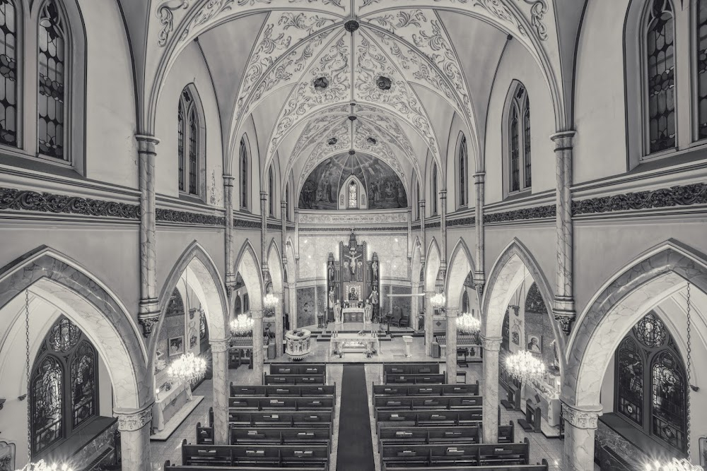 Old Enough : interior and exterior of girls' visit to church