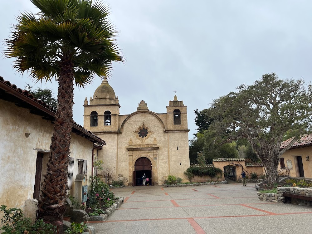 The Mission Trail : Alternatively "Carmel Mission", Mission depicted in the film. Burial place of Father Junípero Serra, O.F.M., who created the first Missions, the project completed after his death.