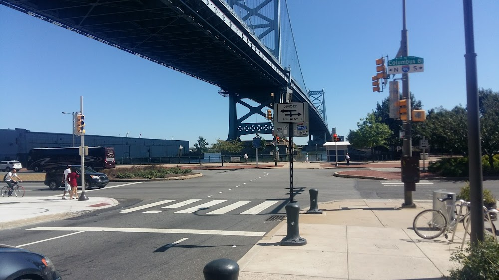 Rocky : Beginning of "Gonna Fly Now" running scene; Rocky runs through a junkyard towards Columbus Blvd