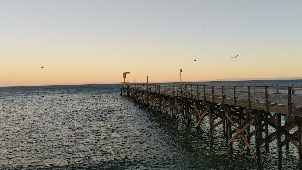 Sideways : Railroad trestle and pier at Gaviota Beach State park