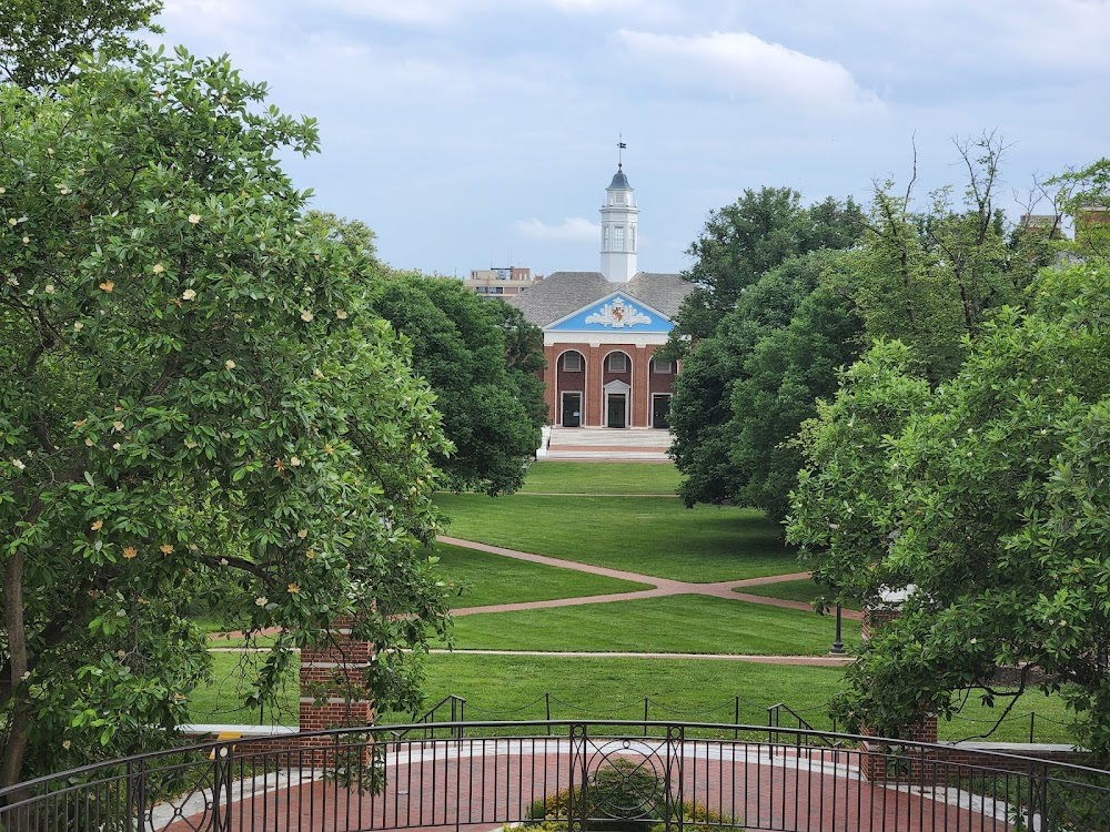 Partners of the Heart : Johns Hopkins University campus, used to show walking between buildings