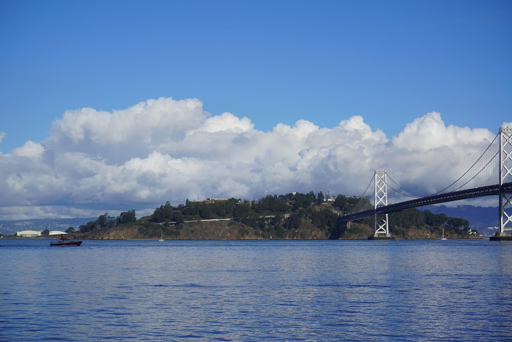 A Day on Treasure Island : mid-point of Bay Bridge, adjacent to Treasure Island