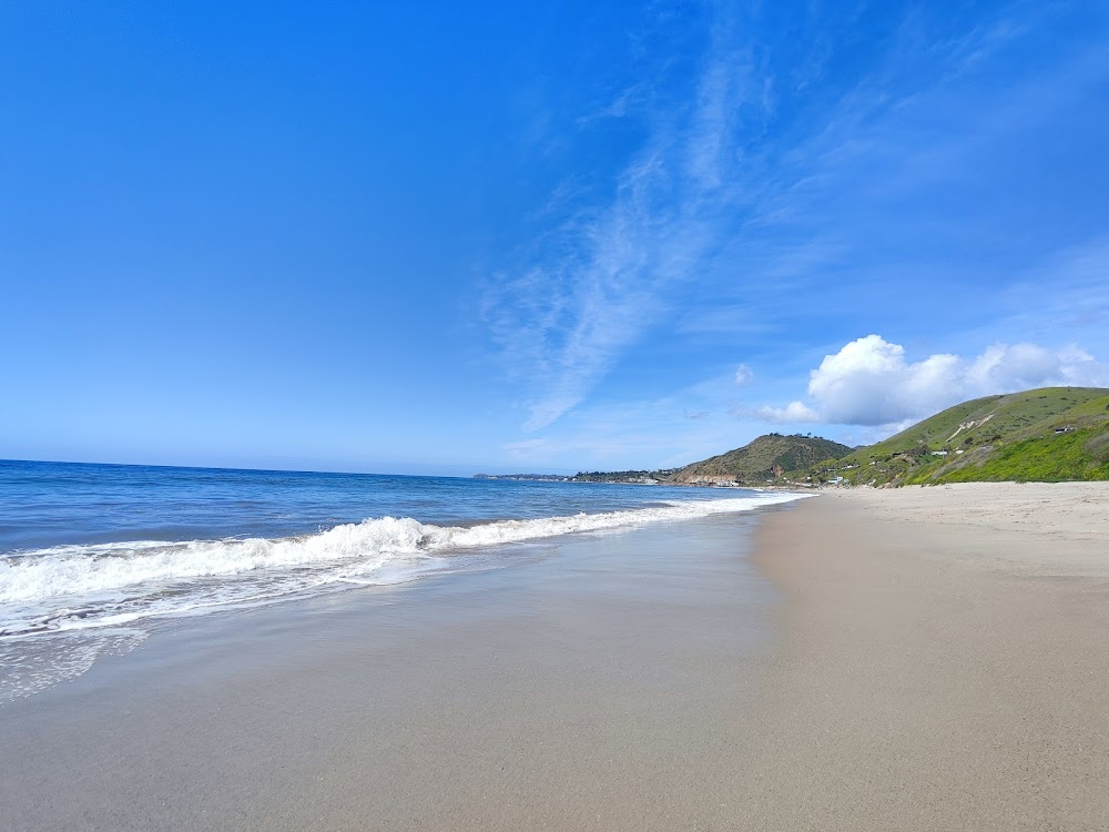 The Born Losers : first chase, view north to Corral Beach, Dan Blocker County Beach, Seagull Way