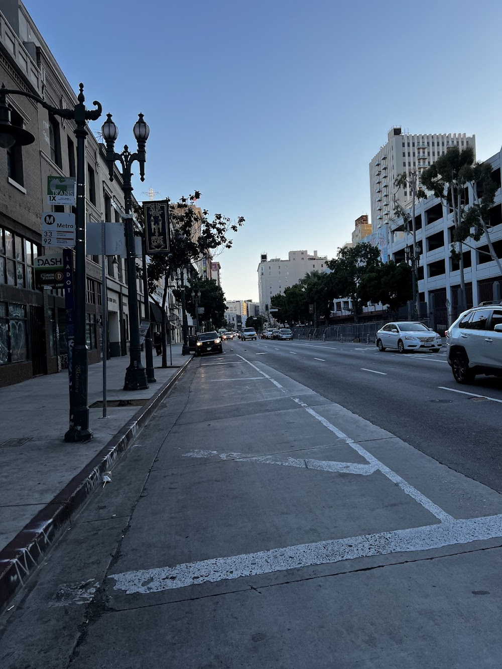 The Clonus Horror : Clone Richard walks by a number of shops and independent theaters in the S. Main Street section of downtown Los Angeles including Galway Theatre & Don's Arcade.