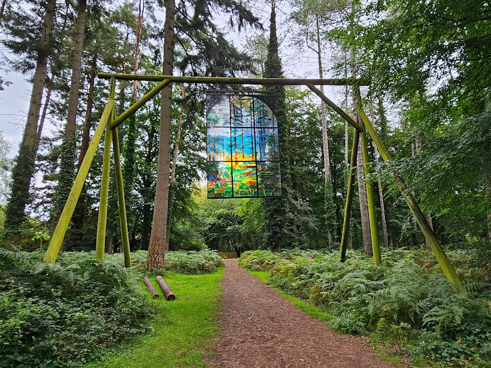 The Doctor, the Widow and the Wardrobe : Outside the tower in the alien forest