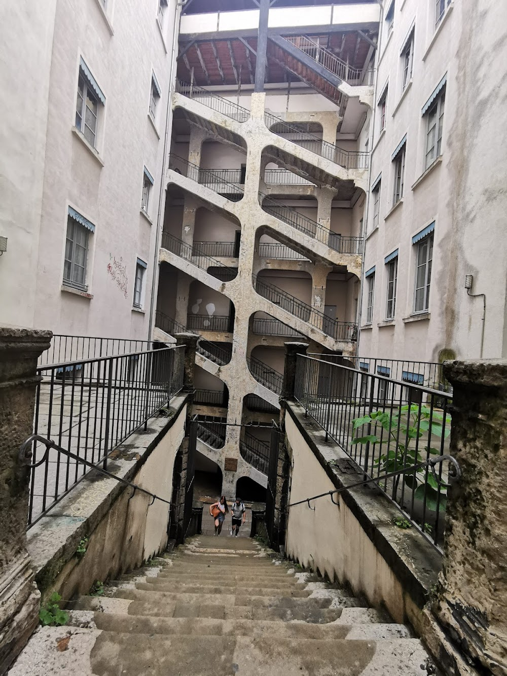 The Unbearable Lightness of Being : straicases leading to the engineer's appartment