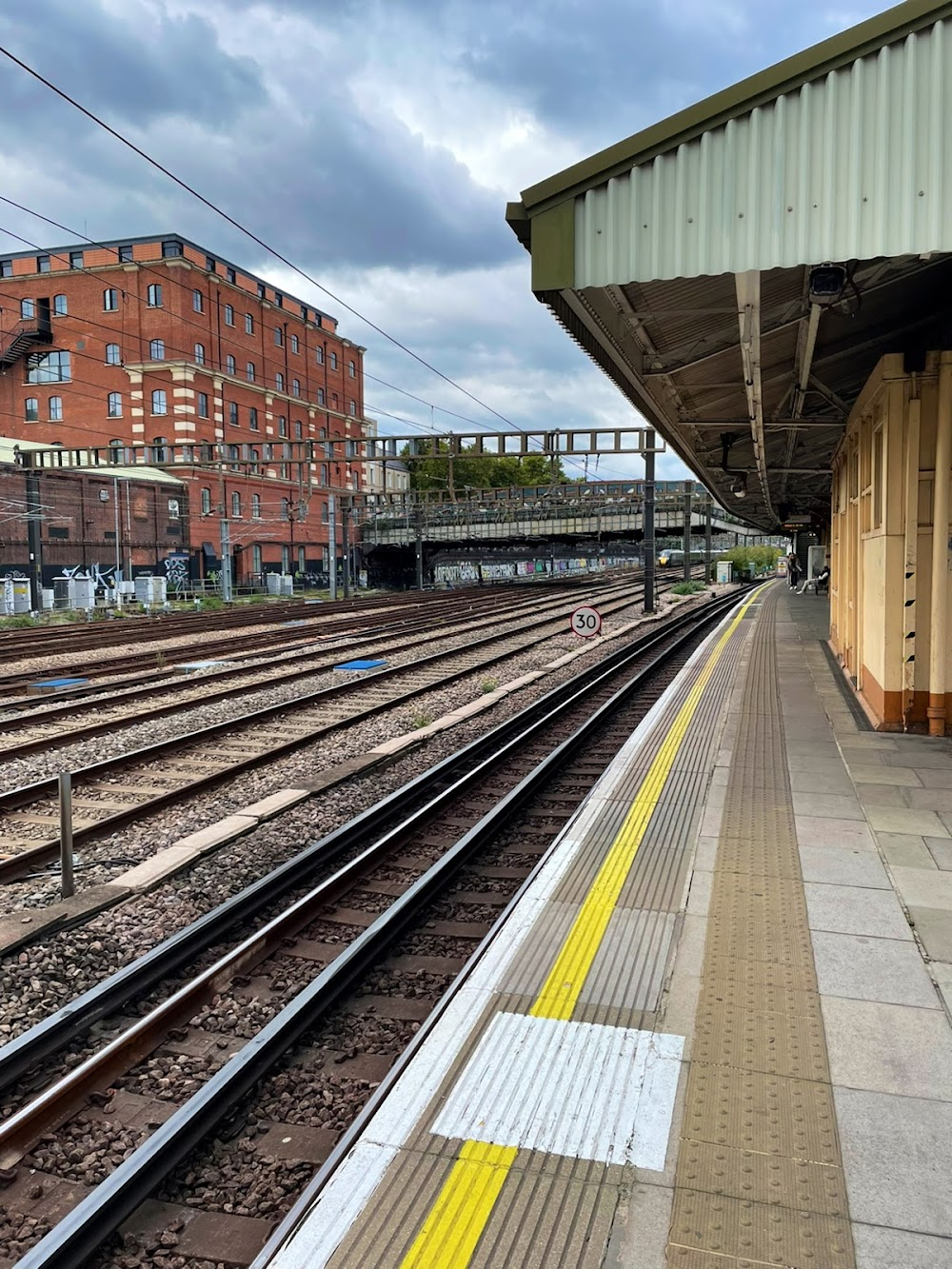 This Happy Breed : train station depicting lack of activity during the strike